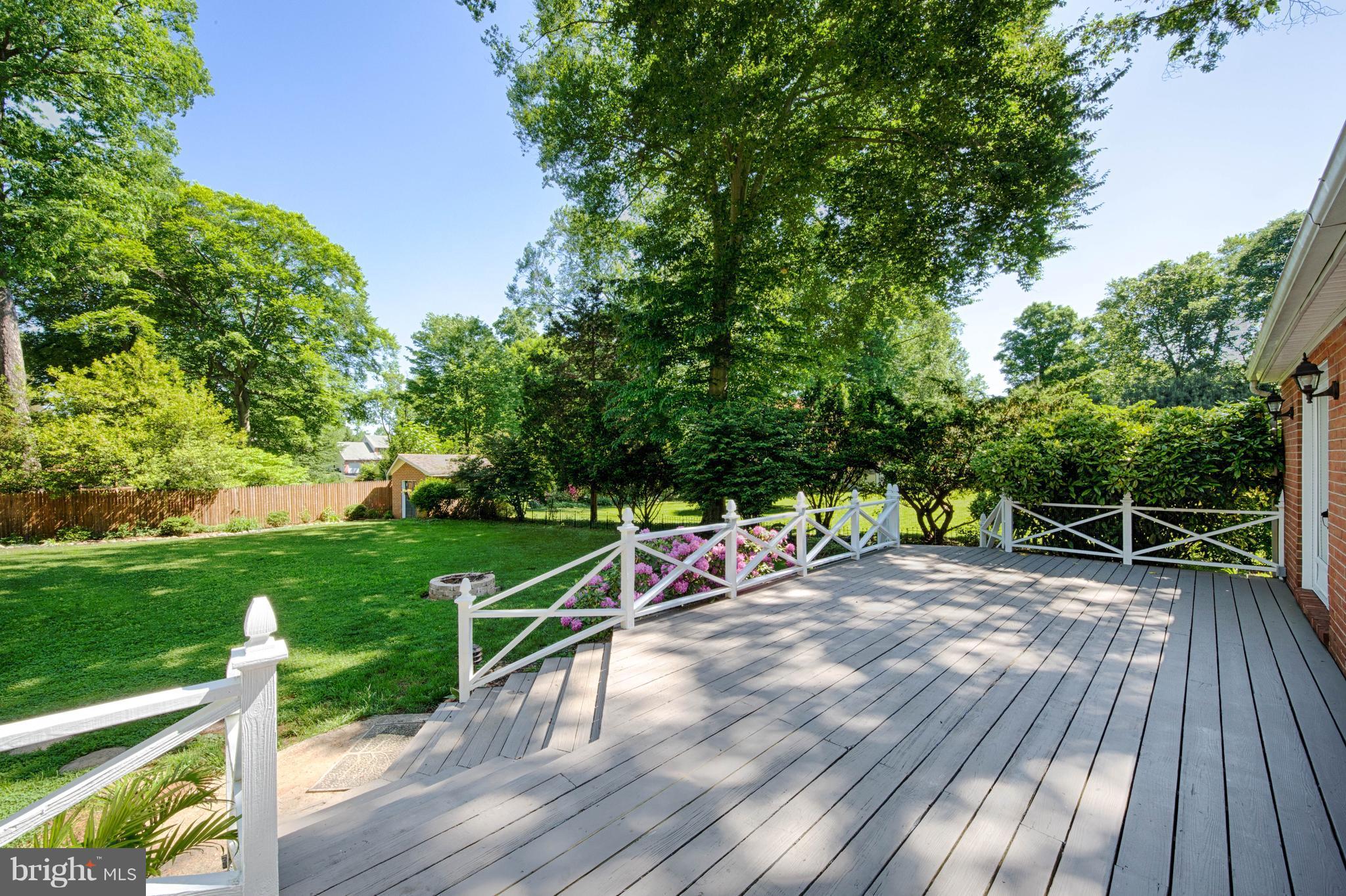 413 Whitaker Mill Road Fallston, MD 21047 - Photo 24 of 28 a view of a deck with chairs and a yard