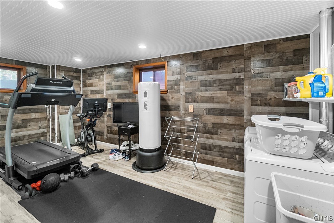 4456 Francis Road Fenner, NY 13035 - Photo 19 of 50 Laundry room/Gym downstairs