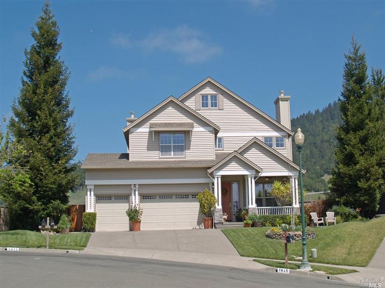 1415 Owl Point Santa Rosa, CA 95409 - Photo 1 of 1 a view of a house with a yard