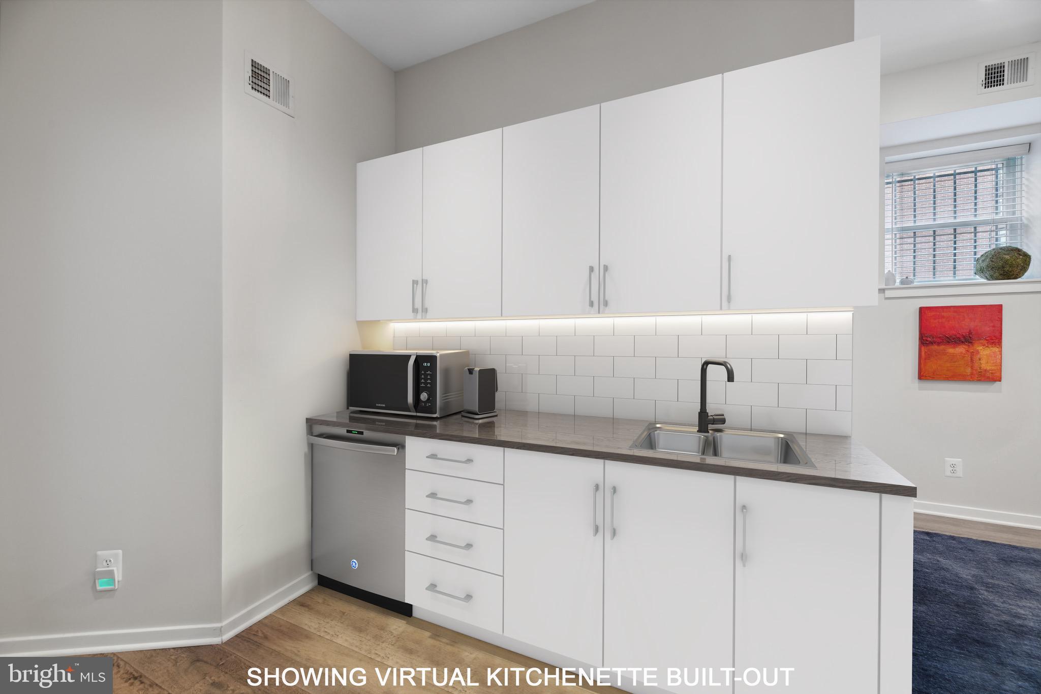 436 M Street Northwest, Unit 5 Washington, DC 20001 - Photo 20 of 30 Same Area shown with Kitchenette which is plumbed