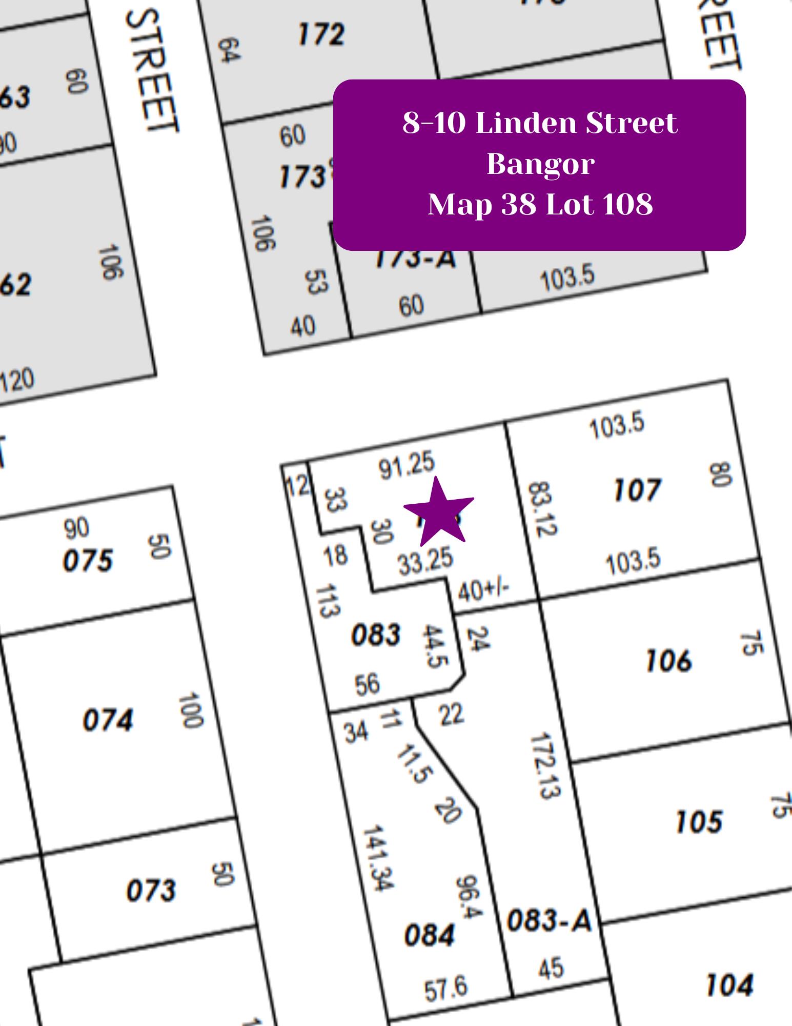 8-10 Linden Street Bangor, ME 04401 - Photo 80 of 80 Map