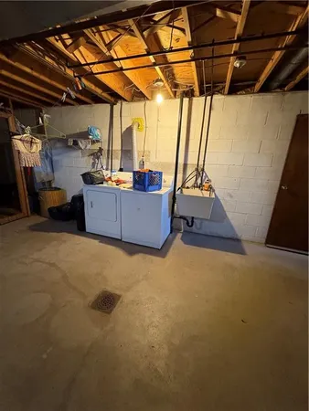 a view of swimming pool with seating space