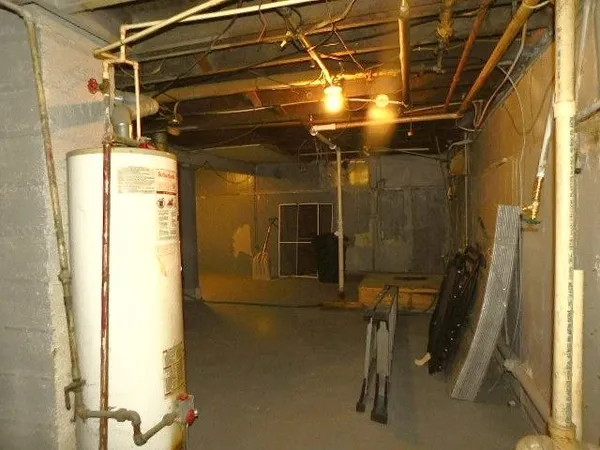 a view of walk in closet with window