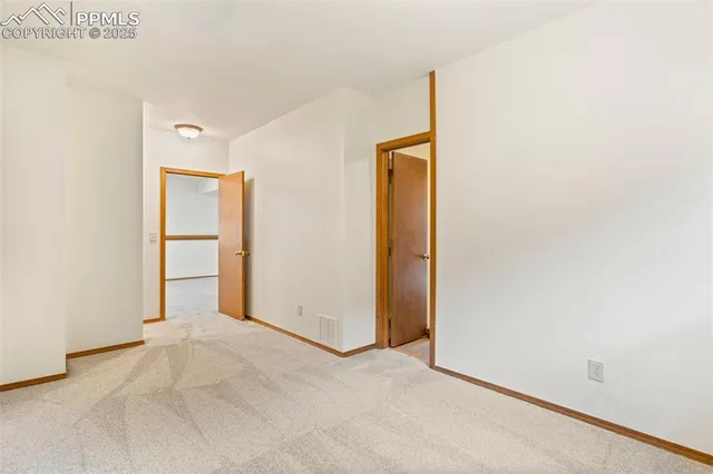 a view of an empty room