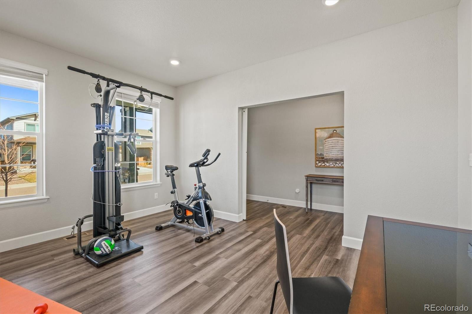 1624 Pinion Wing Circle Castle Rock, CO 80108 - Photo 17 of 47 a view of a workspace with furniture and a window