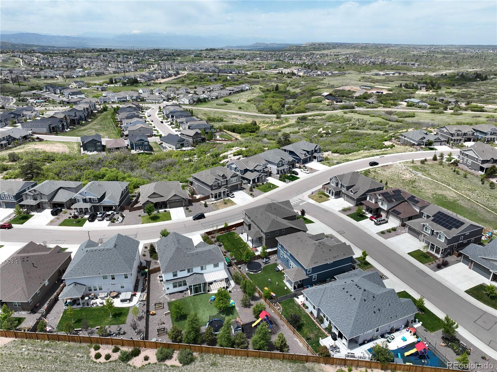 1624 Pinion Wing Circle Castle Rock, CO 80108 - Photo 43 of 47 an aerial view of a city