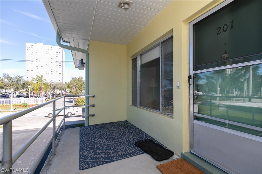2544 First Street, Unit 201 Fort Myers, FL 33901 - Photo 2 of 19 a view of a balcony from door