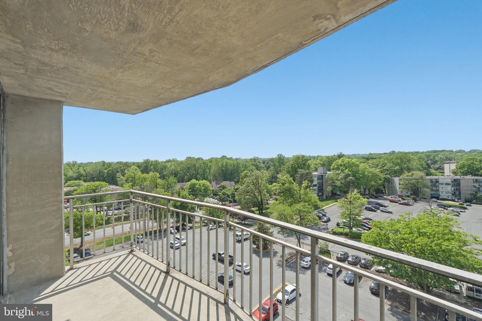 1836 Metzerott Road, Unit 904 Hyattsville, MD 20783 - Photo 19 of 37 a view of a balcony with an outdoor space