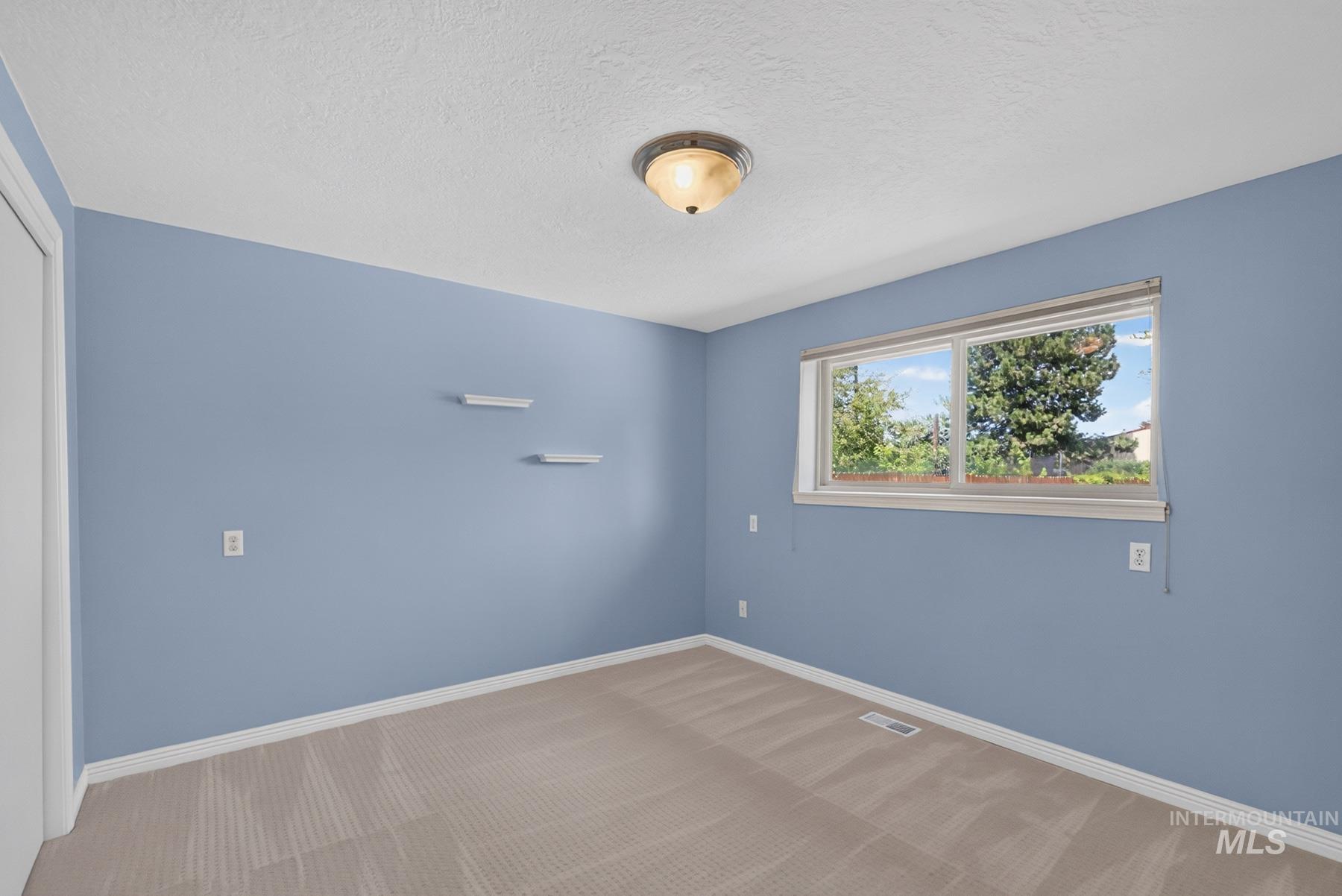 9622 Delaware Street Boise, ID 83709 - Photo 28 of 48 Spacious room featuring light blue walls, neutral carpet flooring, and a flush-mount ceiling light
