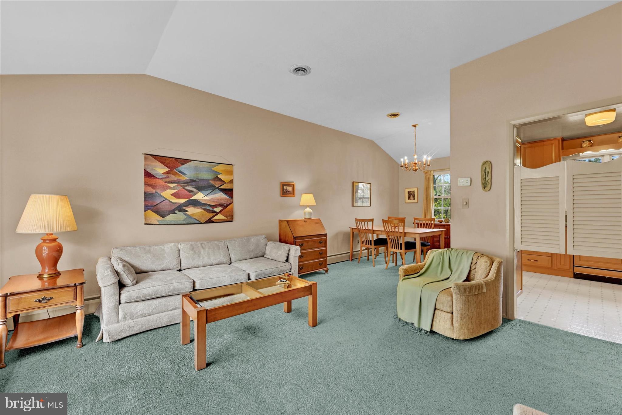 920 Cromwell Bridge Road Towson, MD 21286 - Photo 5 of 28 Living Room with Vaulted Ceiling