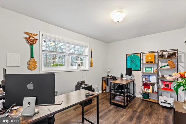 a room with furniture and a window