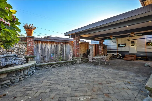 a view of outdoor space with chairs