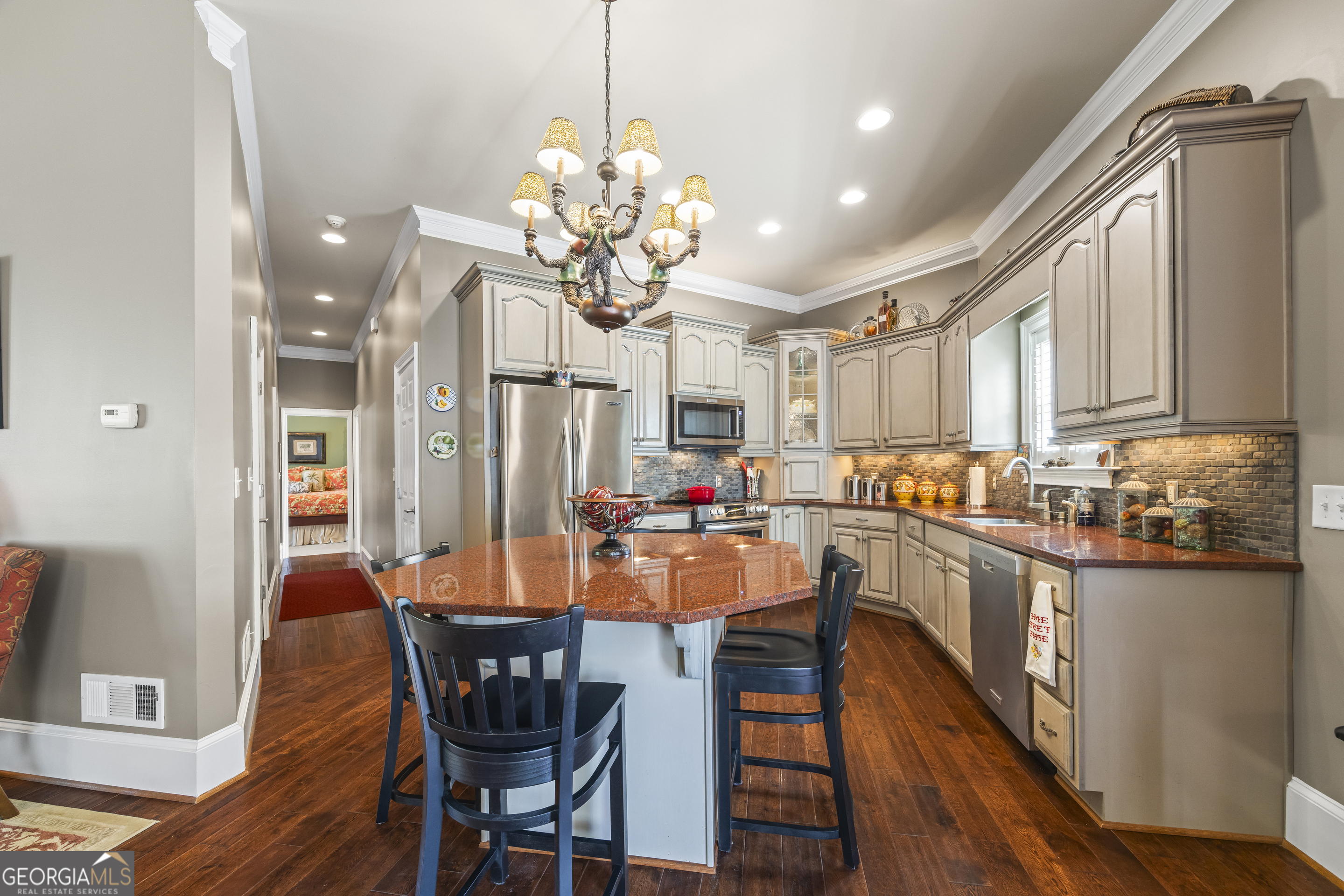 160 Evans Road Bogart, GA 30622 - Photo 108 of 157 a view of a dining room with furniture and wooden floor