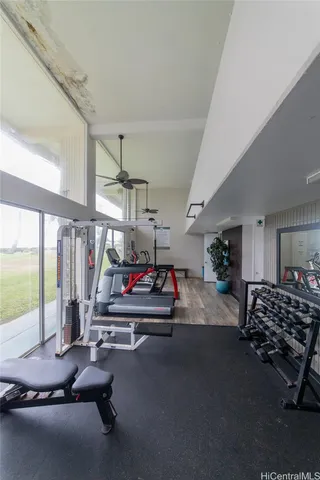 a view of gym