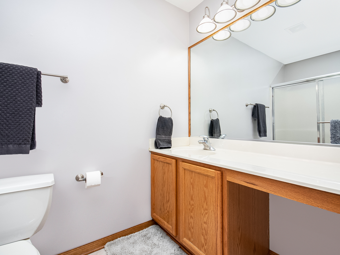 6312 Colton Ridge Court Plainfield, IL 60586 - Photo 15 of 24 a bathroom with a sink and mirror with toilet