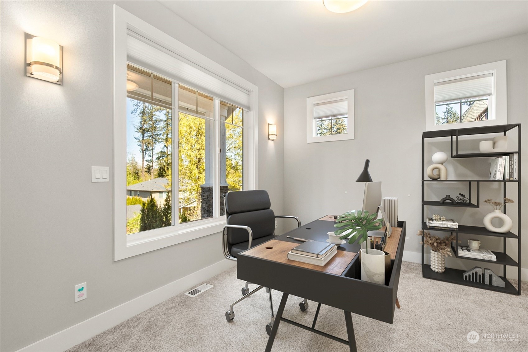 23319 15th Avenue Southeast Bothell, WA 98021 - Photo 17 of 40 a view of a workspace with a window and dining room