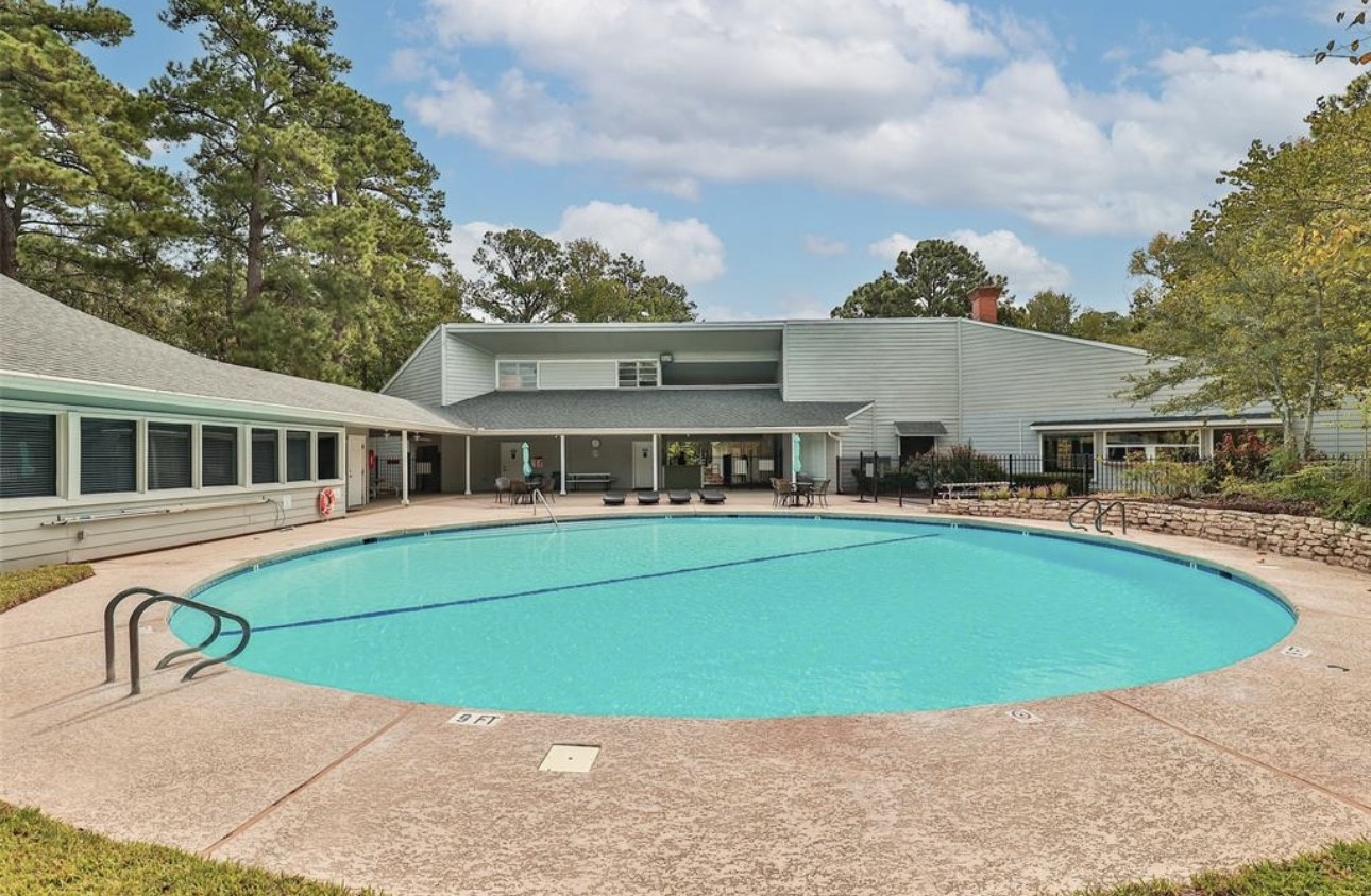 31 Green Tree Drive Coldspring, TX 77331 - Photo 6 of 7 a view of a house with a swimming pool and sitting area