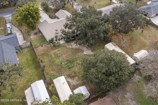 a view of a small garden