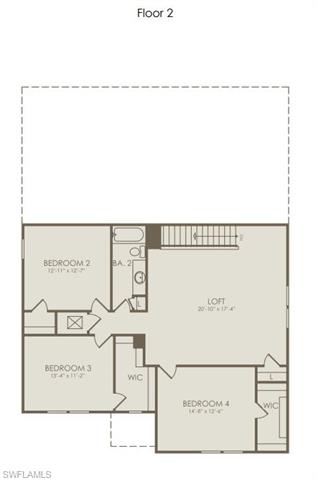 3974 East Hampton Circle Fort Myers, FL 33905 - Photo 3 of 36 a picture of a floor plan