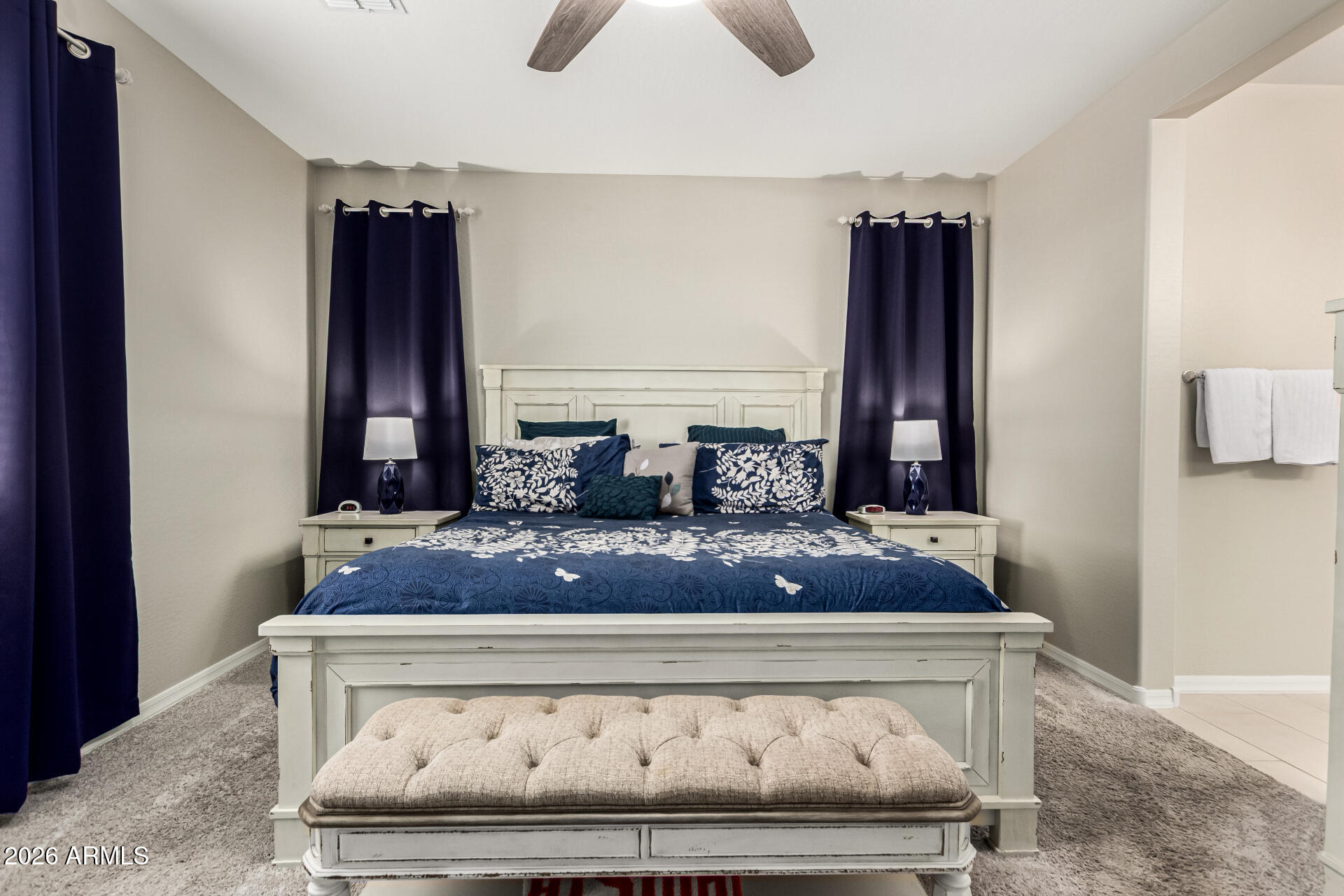 22494 East Russet Road Queen Creek, AZ 85142 - Photo 19 of 43 a bathroom with a granite countertop sink and a mirror