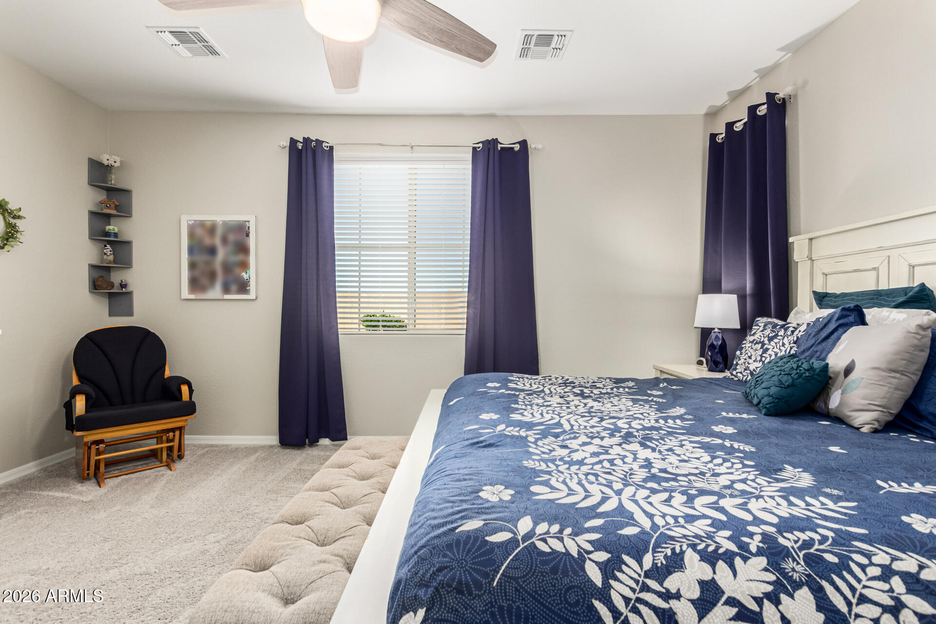 22494 East Russet Road Queen Creek, AZ 85142 - Photo 21 of 43 a bedroom with a bed and window