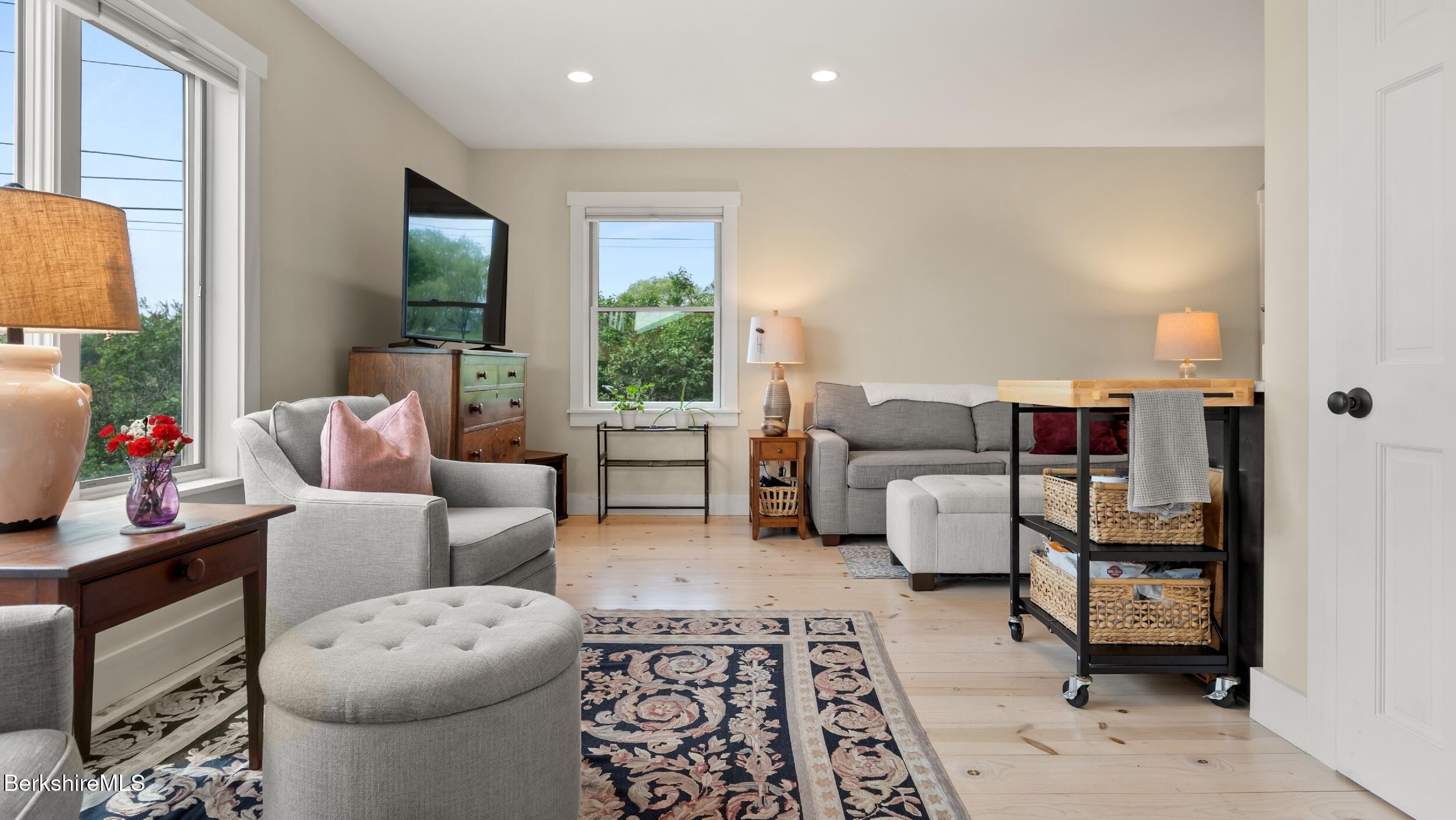 24 Baldwin Hill Road East Egremont, MA 01230 - Photo 34 of 47 a living room with furniture and a flat screen tv