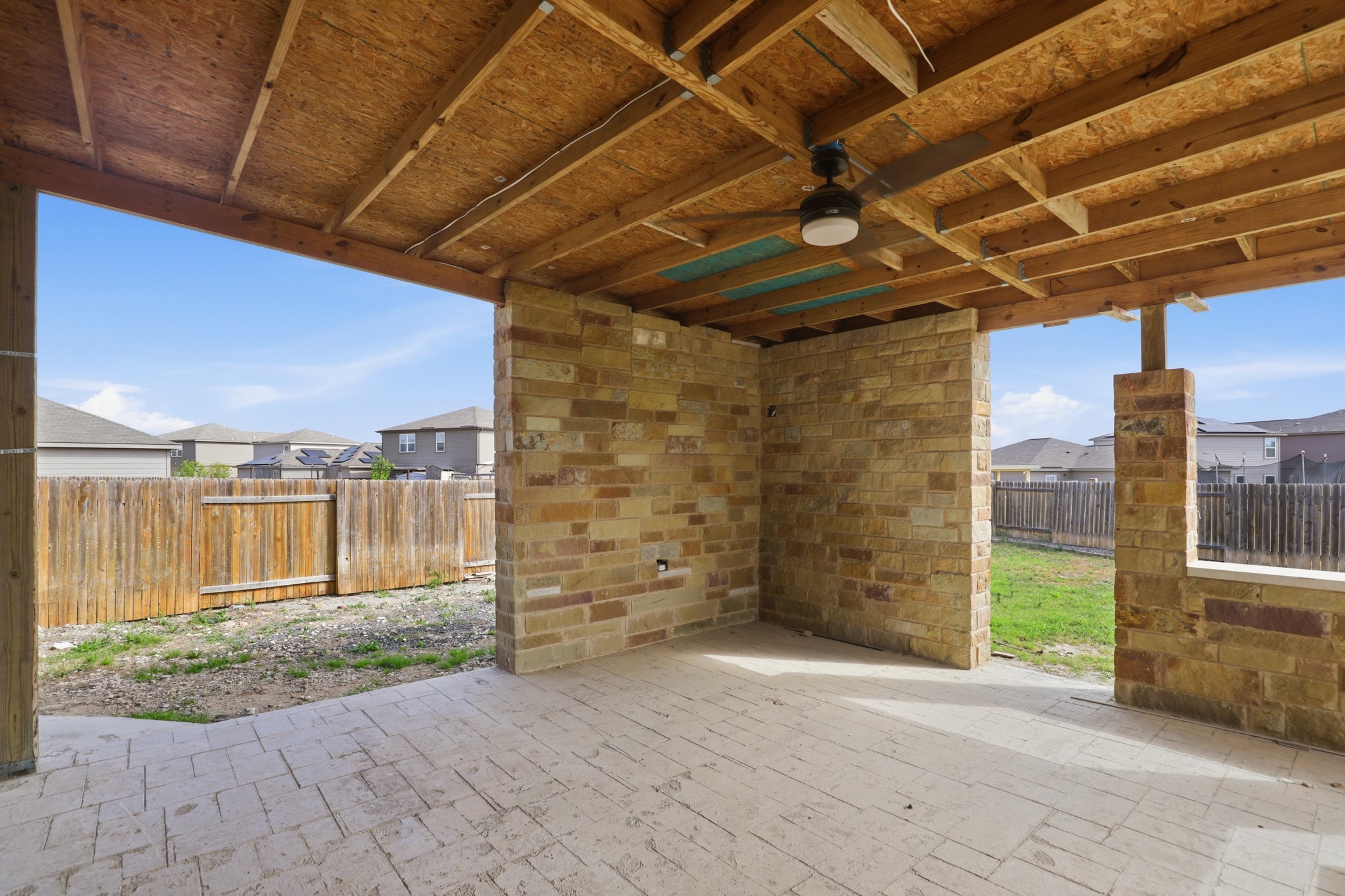 300 Hyacinth Way Jarrell, TX 76537 - Photo 32 of 37 a view of a backyard of the house