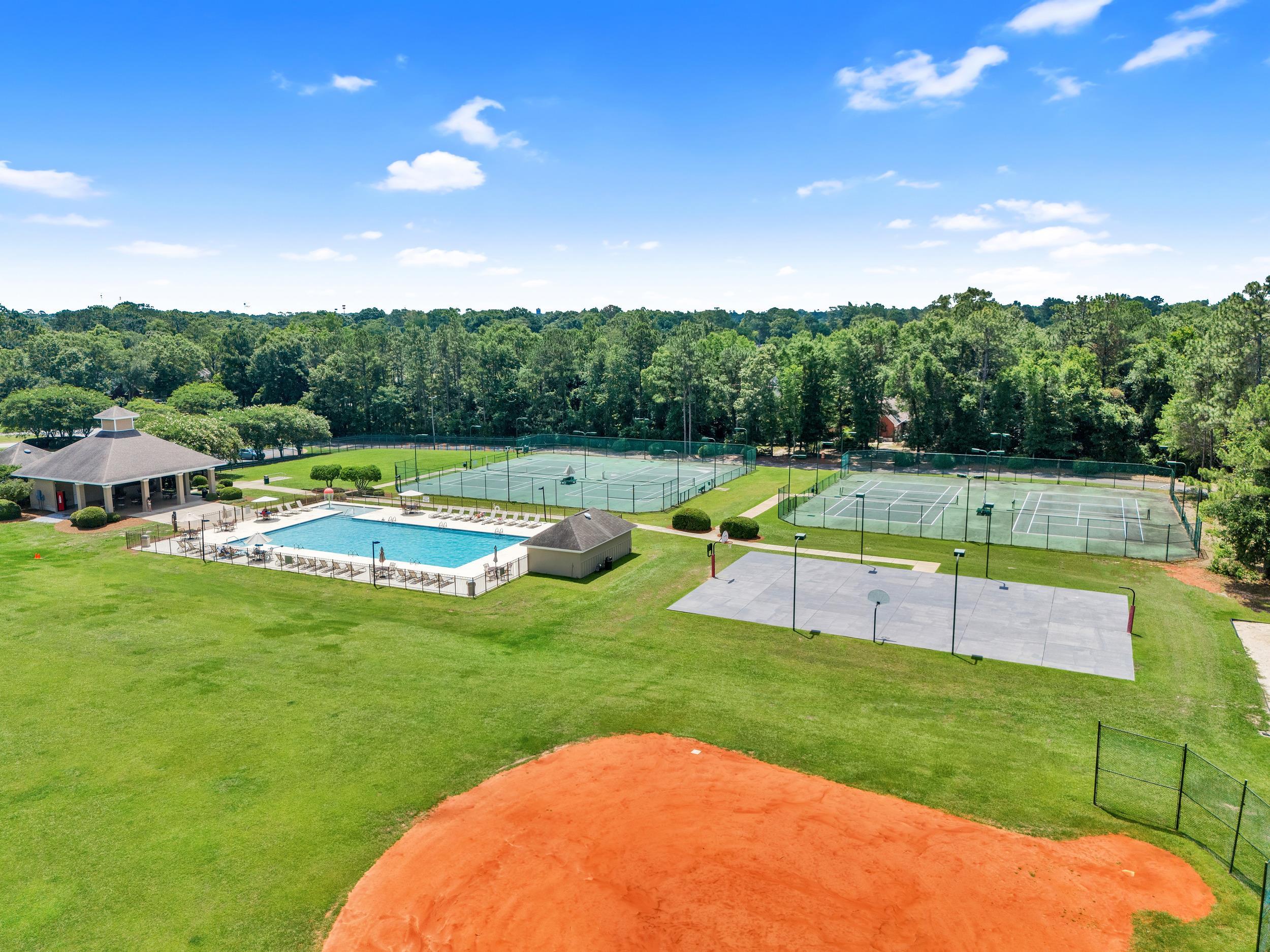 30191 Loblolly Circle Daphne, AL 36527 - Photo 40 of 49 Pool and Tennis Court View