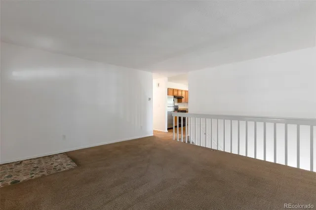 a view of a livingroom with an empty space