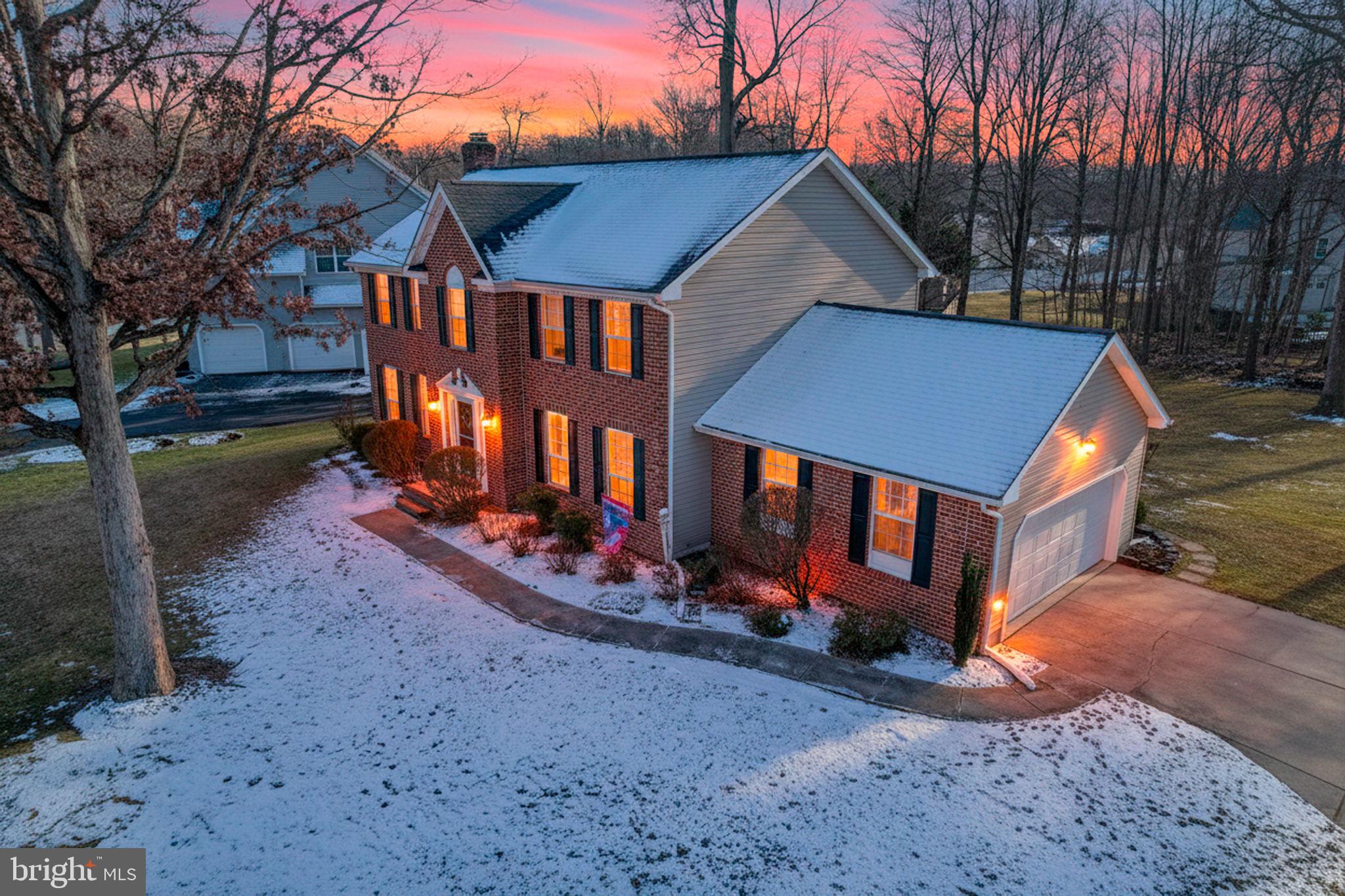 Dusk at 108 Burning Tree Road