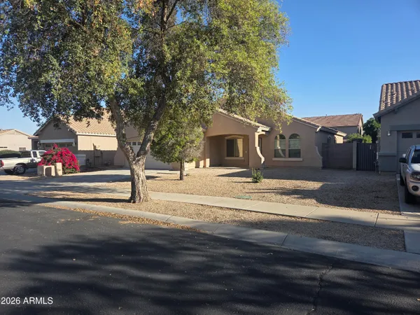 a view of street with houses