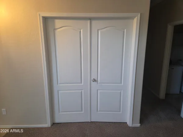 a view of closet area