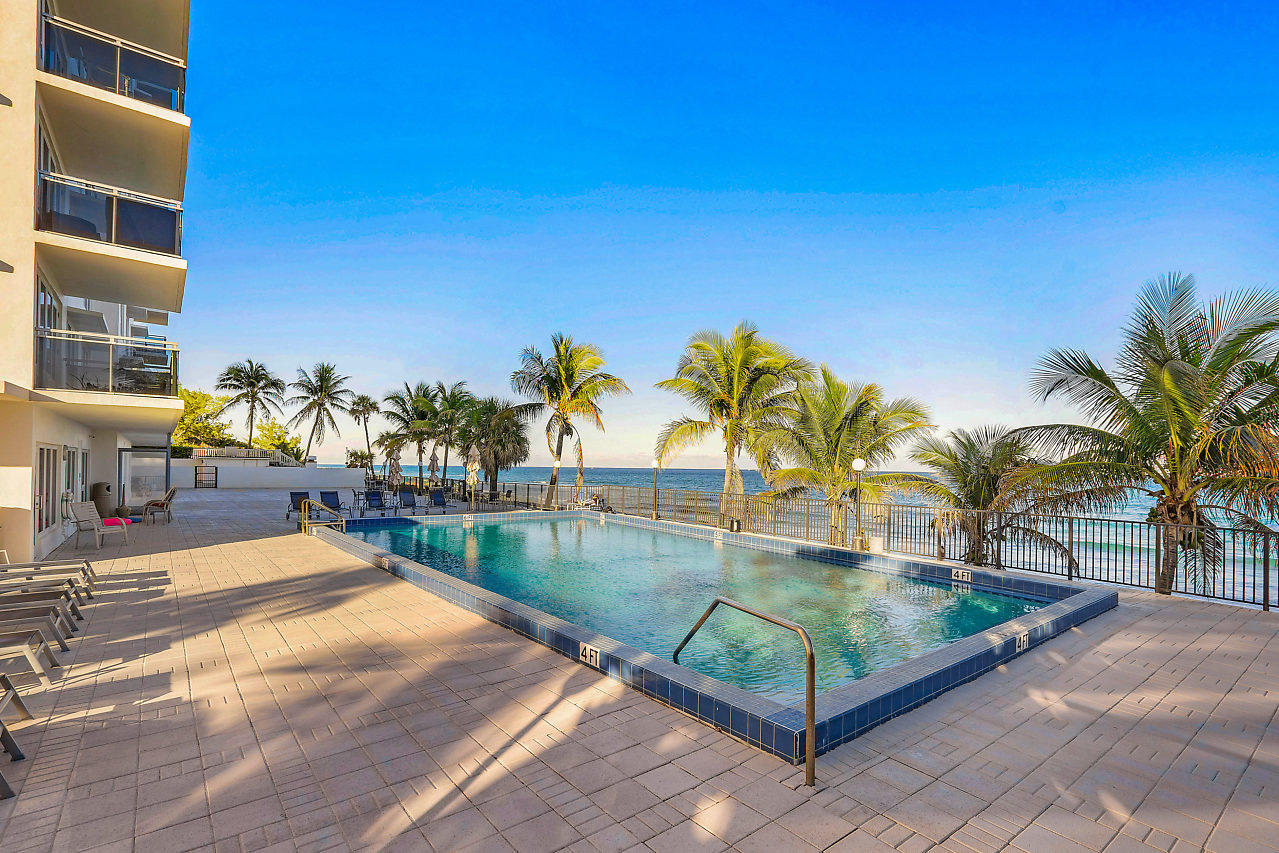 2066 North Ocean Boulevard, Unit 5NE Boca Raton, FL 33431 - Photo 30 of 51 community pool and deck area