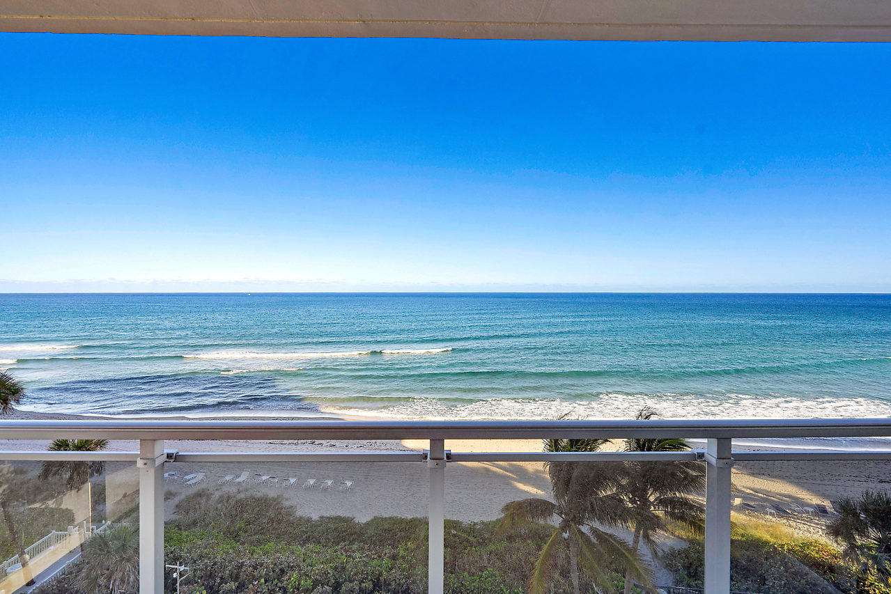 2066 North Ocean Boulevard, Unit 5NE Boca Raton, FL 33431 - Photo 7 of 51 front balcony direct ocean view