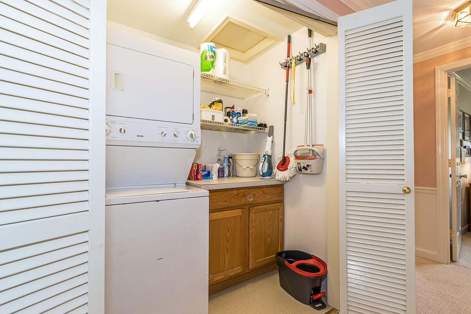 39 Tower Hill Road, Unit 4C Osterville, MA 02655 - Photo 11 of 23 a utility room with a refrigerator and washer