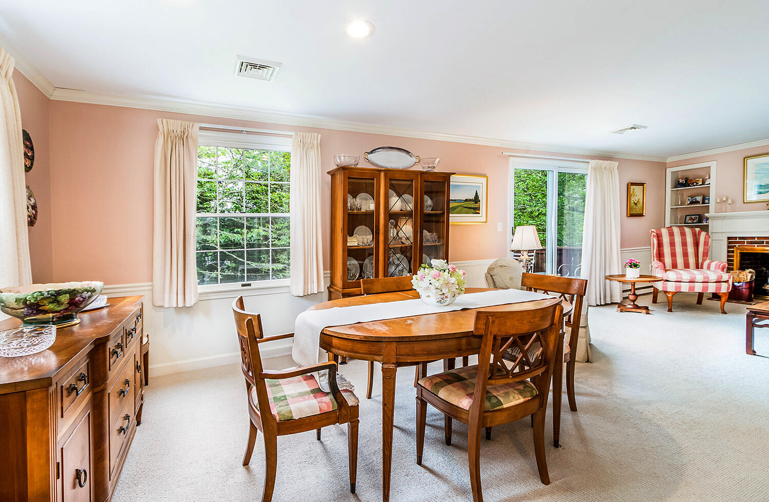 39 Tower Hill Road, Unit 4C Osterville, MA 02655 - Photo 6 of 23 a view of a dining room with furniture and a large window