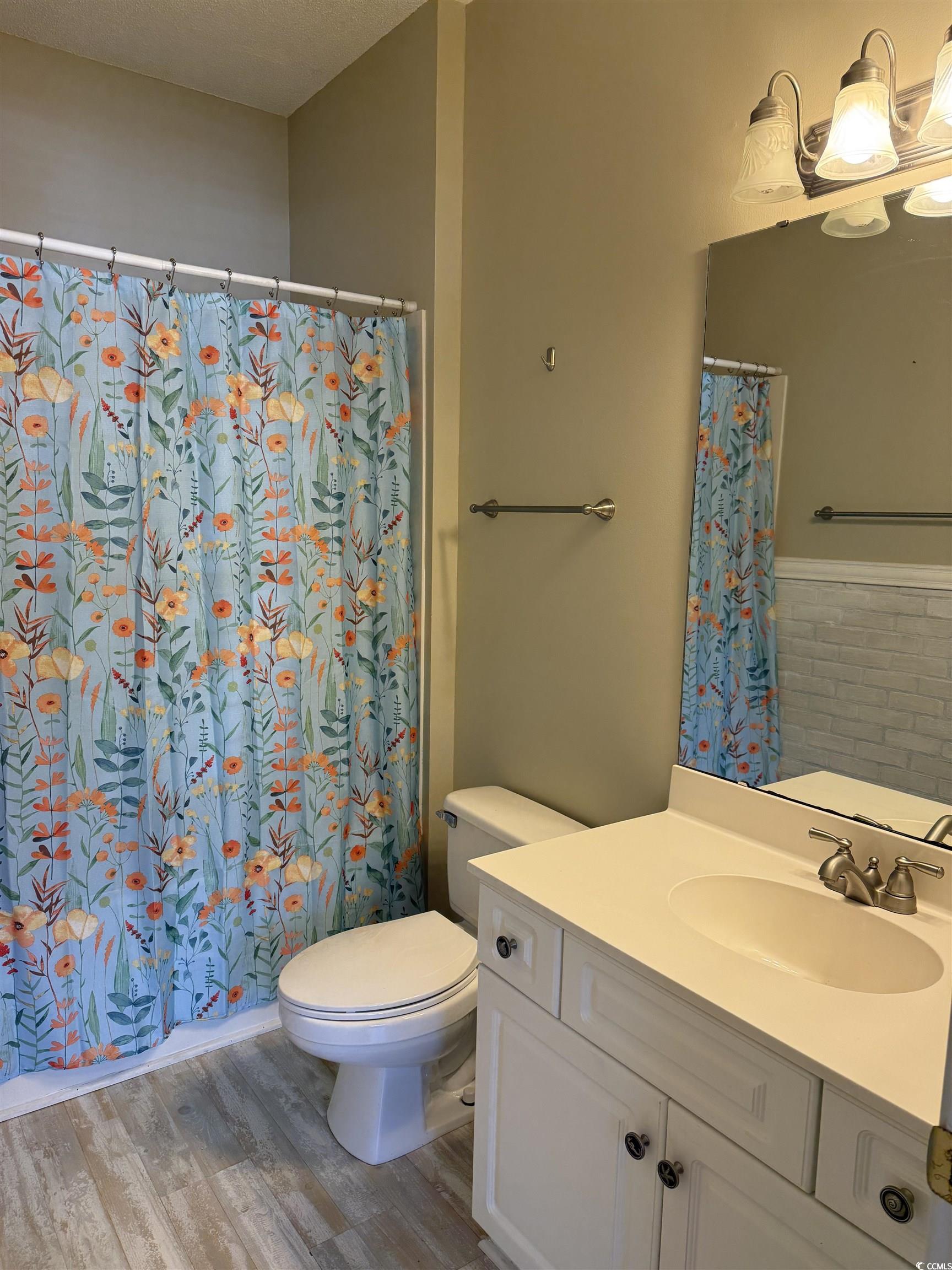 4206 Sweetwater Boulevard Murrells Inlet, SC 29576 - Photo 8 of 10 Bathroom with vanity, wood finished floors, and cu