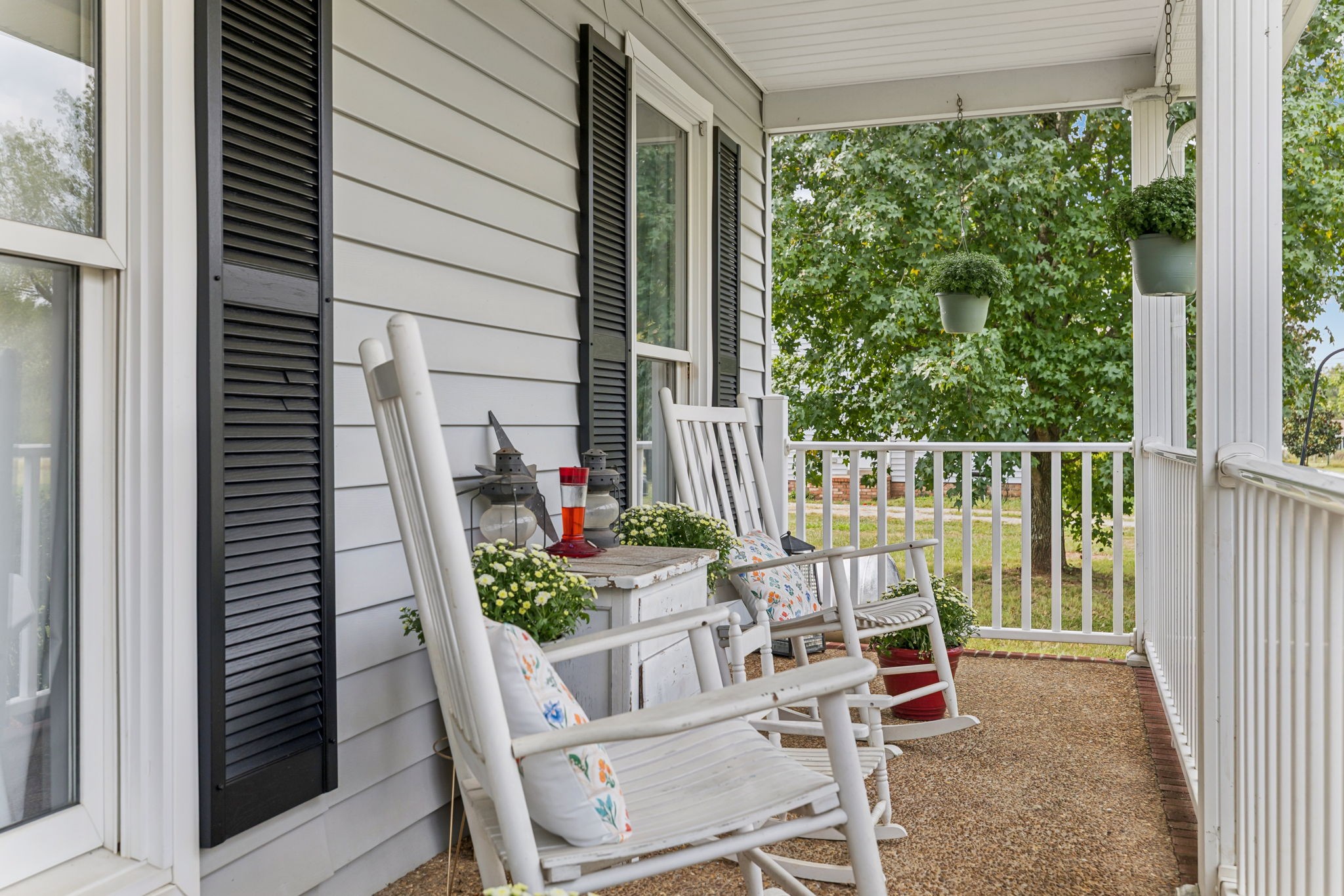 4011 Central Valley Road Murfreesboro, TN 37129 - Photo 38 of 43 a view of balcony with two chairs and a potted plant