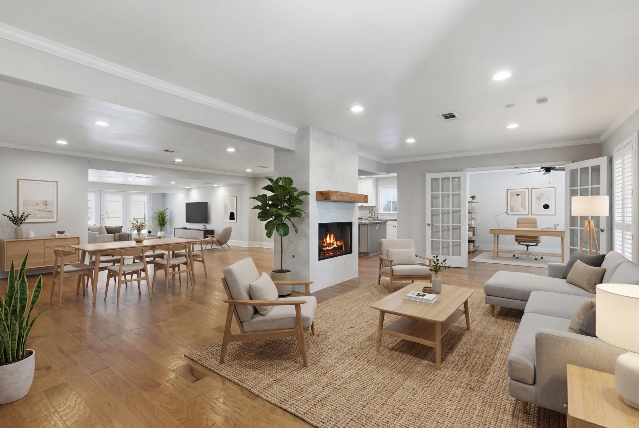 Imaging yourself entertaining your friends and family. Virtual Staging