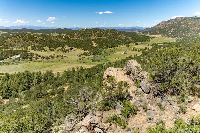 a view of a large mountain