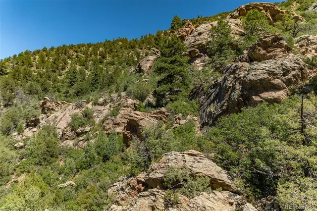 a view of lake and mountain