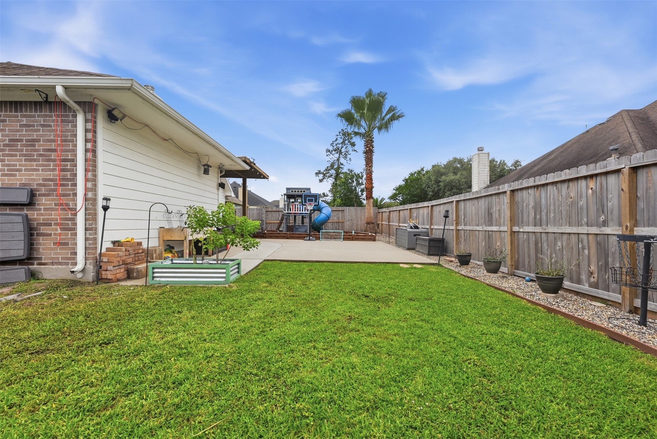 23819 Spring Dane Drive Spring, TX 77373 - Photo 34 of 42 Another view of this large backyard with newly constructed fence in 2024.