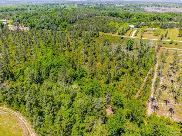 a view of a lake with houses