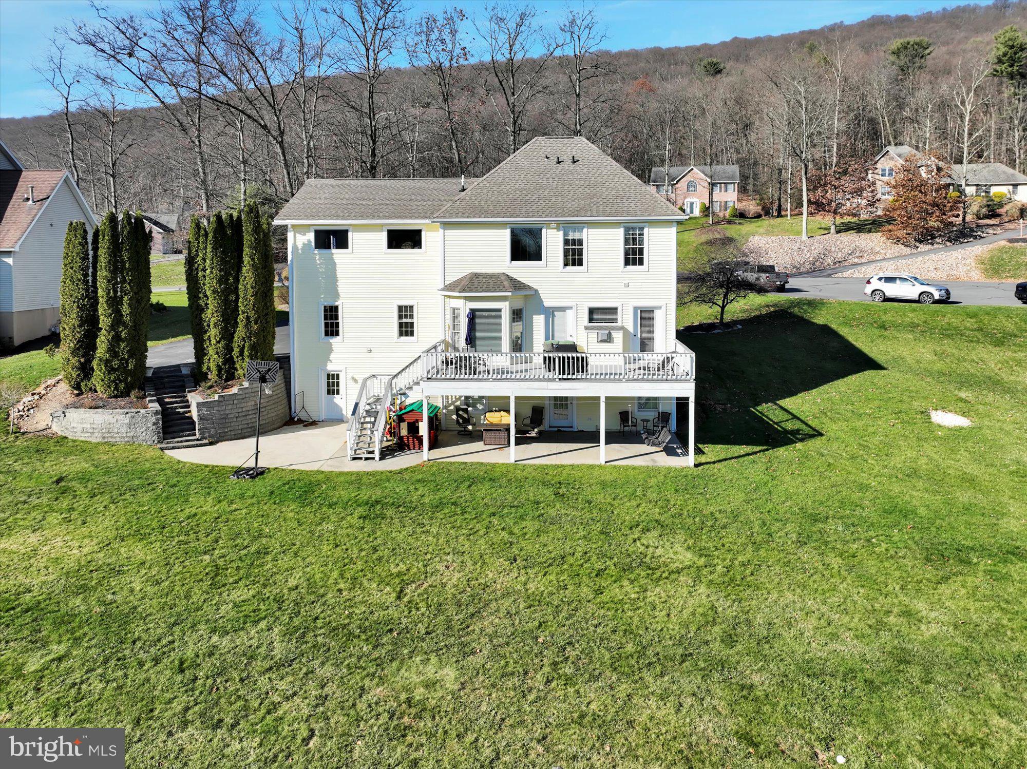 6 Jackson Road Pottsville, PA 17901 - Photo 27 of 36 a front view of a house with a yard porch and outdoor seating