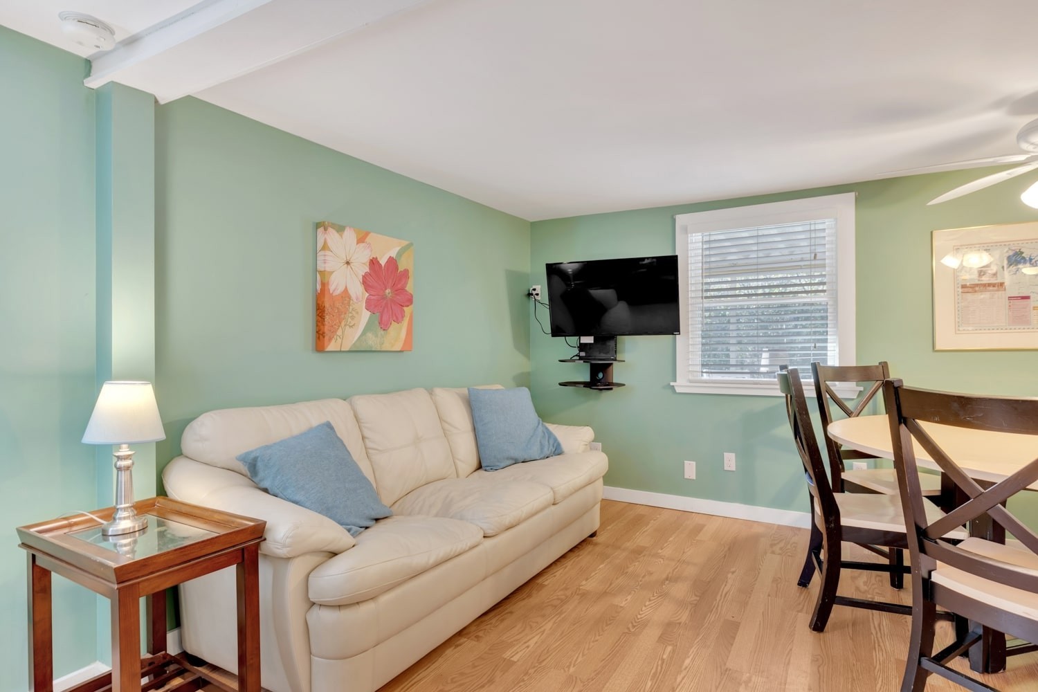 3745 Holmes Creek Road Smithville, TN 37166 - Photo 6 of 23 a living room with furniture a flat screen tv and a window