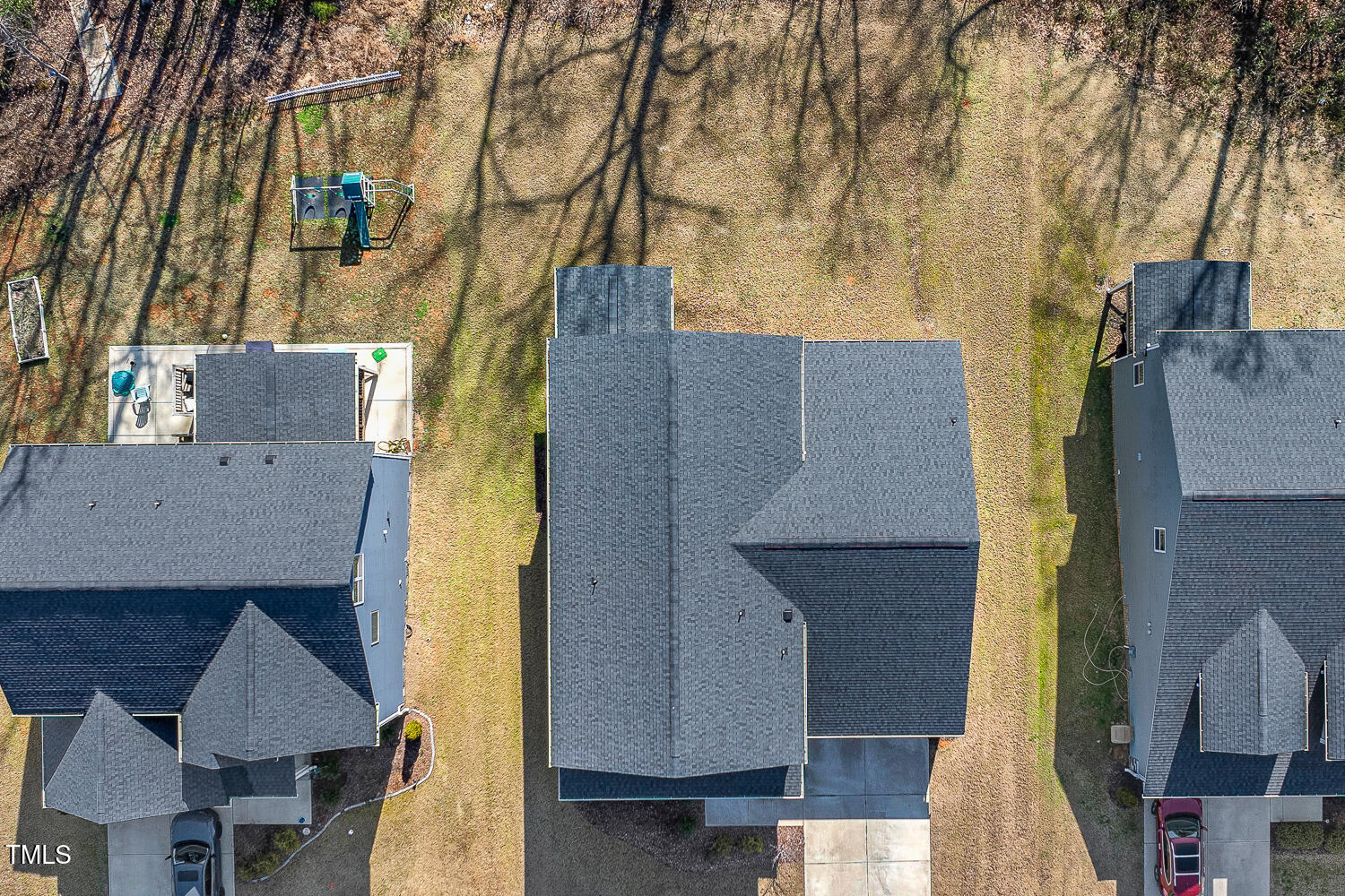 143 Rossell Park Circle Garner, NC 27529 - Photo 39 of 42 an aerial view of residential houses with outdoor space