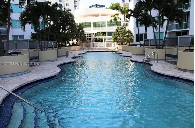 a view of outdoor space yard swimming pool and patio