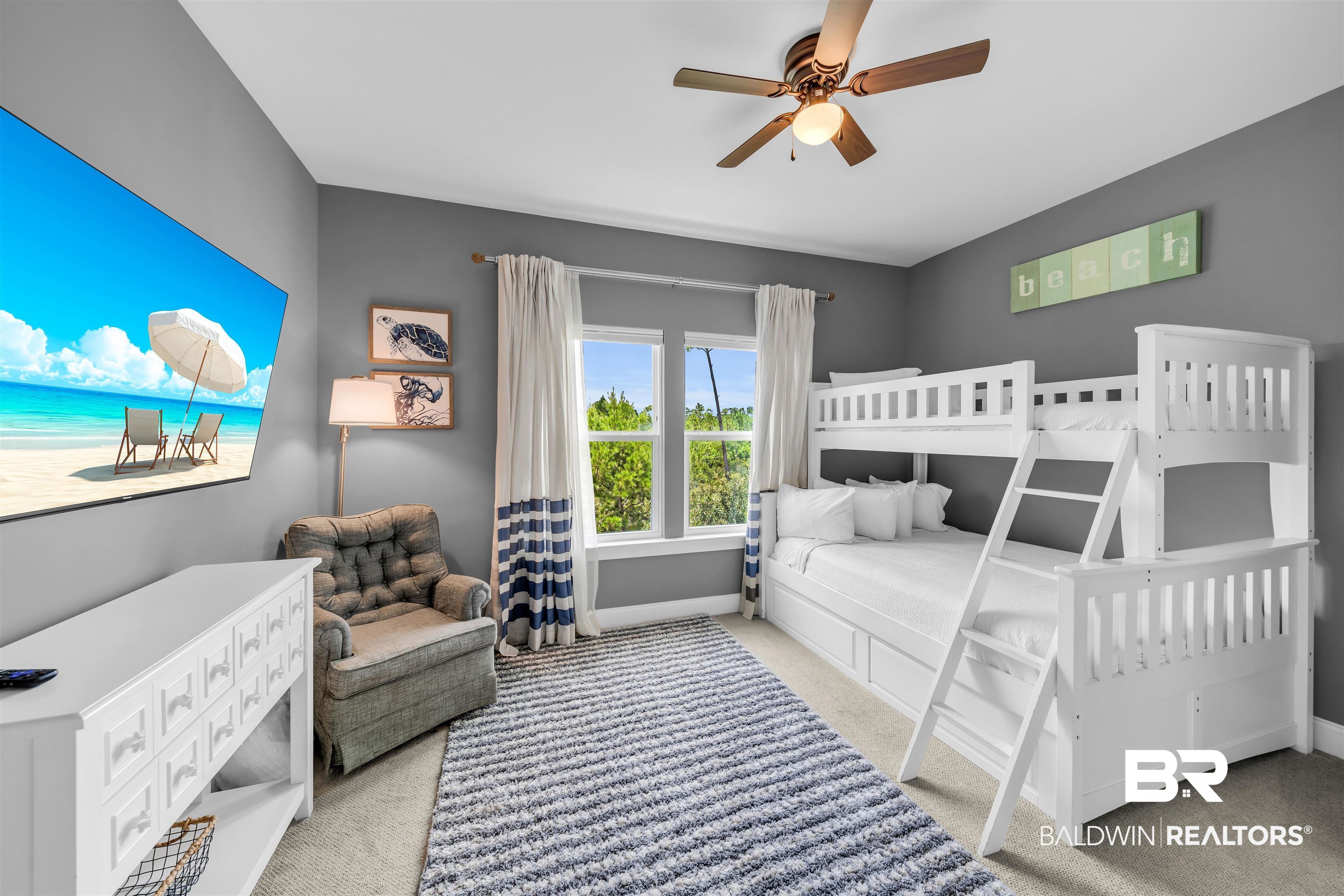 47 Parks Edge Orange Beach, AL 36561 - Photo 25 of 40 Bedroom featuring carpet flooring and ceiling fan
