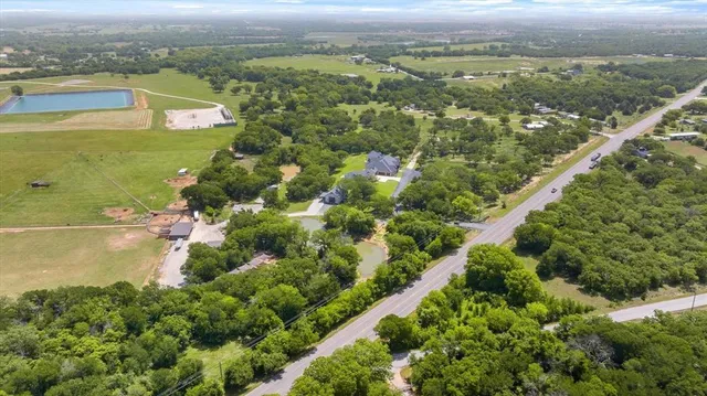 an aerial view of residential building with outdoor space