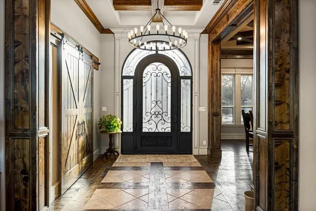 a view of an entryway door